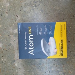 Audien Hearing Atom One OTC Hearing Aids Wireless, Rechargeable, NEW