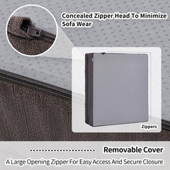 HAVARGO Recliner Cushions for Elderly, 20x20x5 Inch Thick 20x20x5, Taupe
