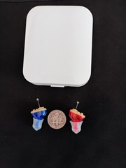 TWO MINI DIGITAL HEARING amplifiers, 3 LISTENING MODES, noise reduction, USA
