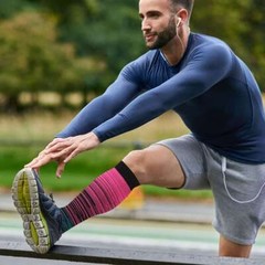 3 Pairs Plus Size Compression Socks 20-30mmhg Men & Women Wide Calf Sock 2XL-4XL