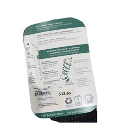 SockWell Circulator Men’s Compression Sock Black 15-20mmHg Size SM