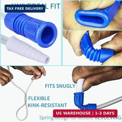 VWJ 10 Pack 20 Inch Leg Bag Extension Tubing – Flexible, Latex-Free Drainage Hos