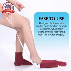 CAidRE Sock Aid – Sock Aide Device for Seniors, Disabled, Pregnant, Diabetics –