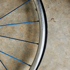 TiLite 22″ Spinergy SPOX Wheelchair Wheels Blue No Tires