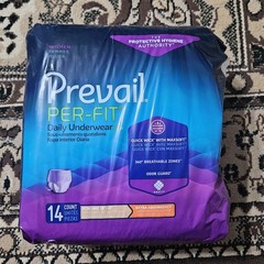 New 2025 Prevail Diapers No Tabs Adult Pull Ups 14X4 Packs (56 Count)