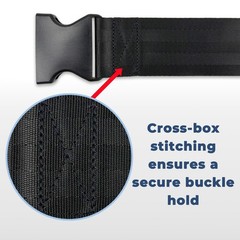Adjustable Wheelchair Safety Strap Seat Belt – 2″ Wide, Slip-Resistant, 13-86″ A