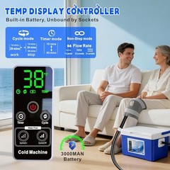 Cold Therapy Machine, Built-in 3000mAh Battery, Cold Therapy for Knee