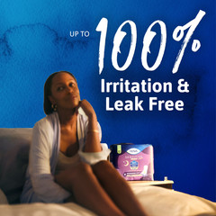 TENA Sensitive Care Overnight Incontinence Pads Extra Coverage Heavy Leak 135ct