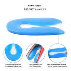 Soft Elastic Silicone Heel Cushions Foot Care Products Gel Heel Protec