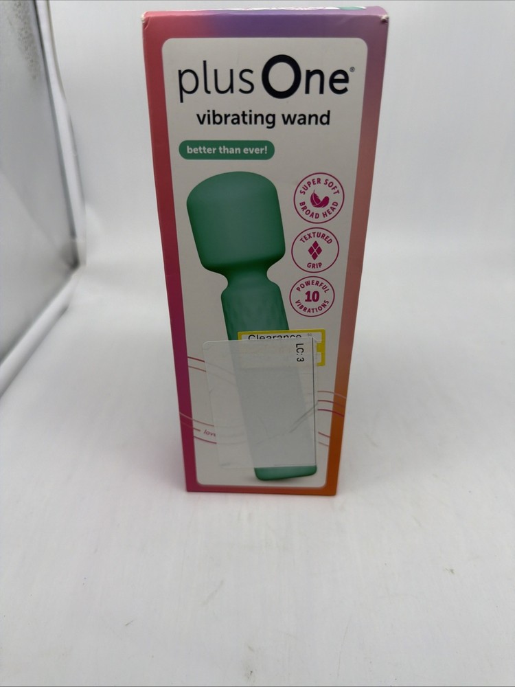 plusOne Vibrating Soft Touch Wand, 10 Vibration Settings, Waterproof NEW SEALED