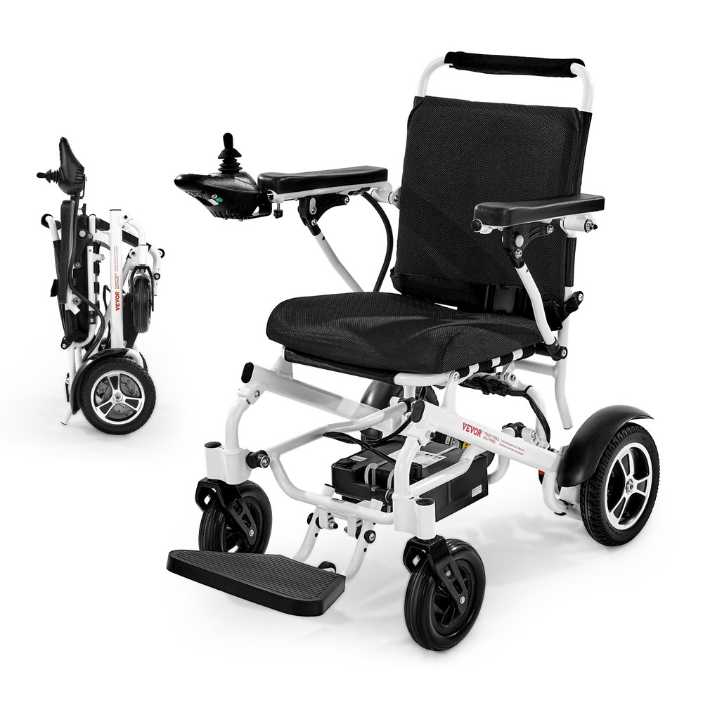Foldable Electric Wheelchair Mobility Power Wheelchair Aluminum Alloy 300lbs