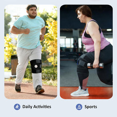 Plus Size Knee Brace for Obese Women & Men – Adjustable Knee Support for Meniscu