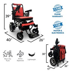 2024 Travel Wide Autofolding Electric Wheelchair Lightweight