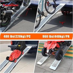 Portable 83″ Anti-Slip Ramp for Trucks – 480 Lbs Capacity, Ideal for Powersports