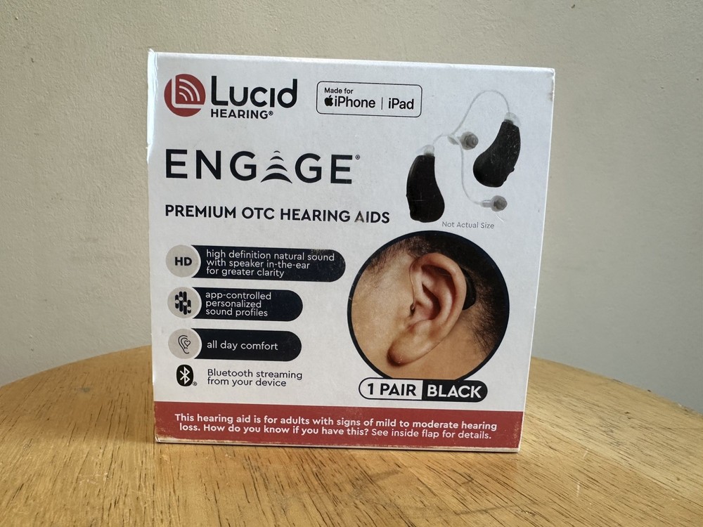 Lucid Hearing BT Engage Premium OTC Hearing Aids iPhone / iPad