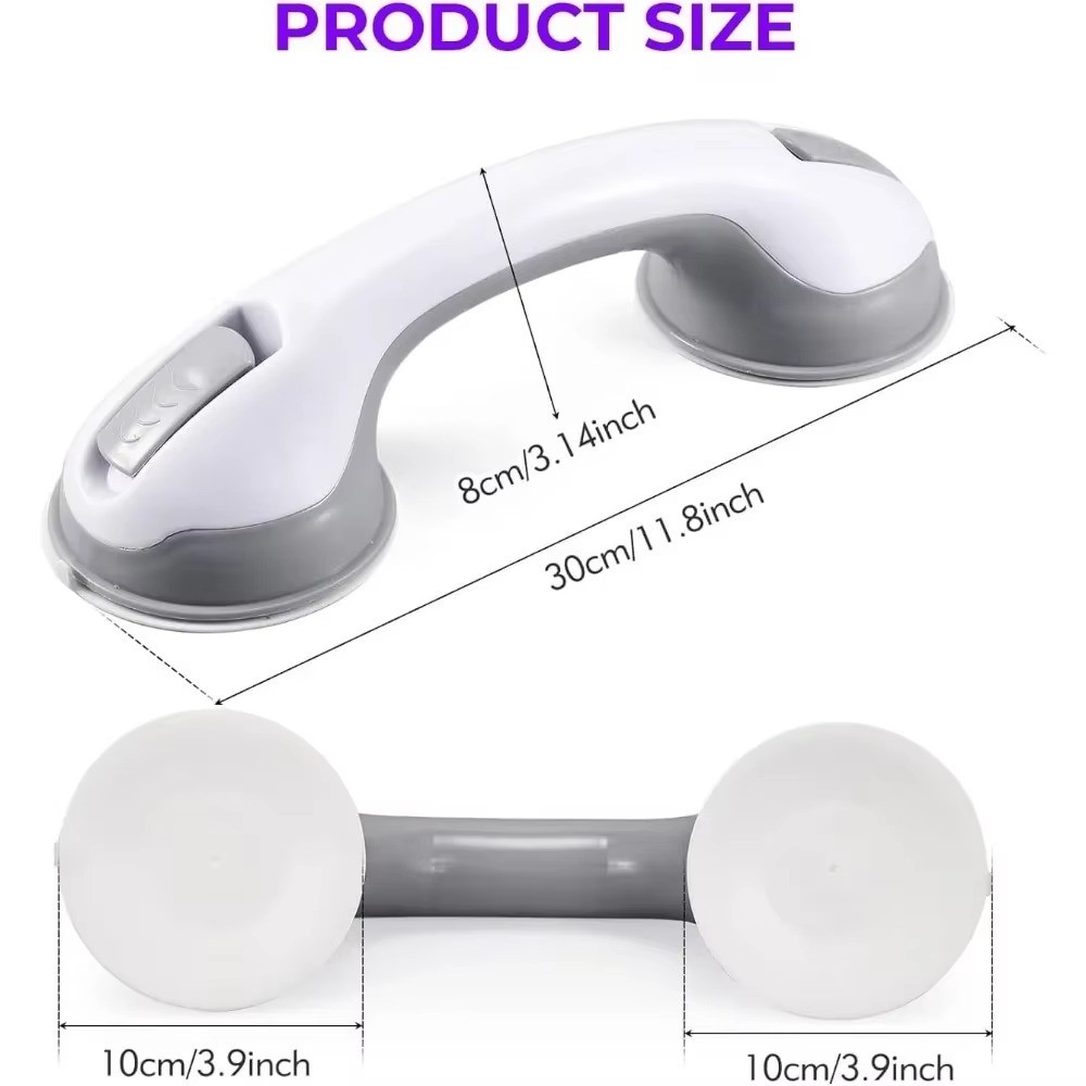 Bathroom Shower-Suction Cup-Handicap Bar-Bathtub Handles-Anti-slip-Safety Grab