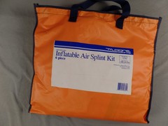Inflatable Air Splint Kit 6 Pieces for Arms and Legs New Old Stock Never Used