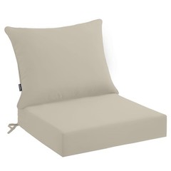 PatioGlow Outdoor Seat Cushion Set 22 x 24 x 4 Inch, 22 x 24 Beige1