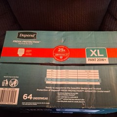 Depend Fresh Protection Advanced Underwear Women, Sz. L , 64 Count (20 W+ Pant)