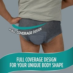 Assurance Mens Incontinence Underwear Large 72 Count Value Pack