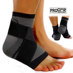 Tobillera deportiva compresiva ajustable, transpirable para hombre y mujer