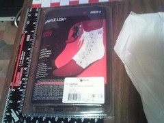 Ankle support Brace LARGE Black w inserts Swede-0 # 2