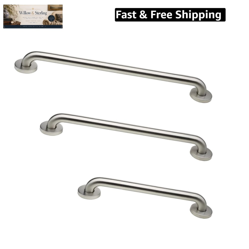 Grab Bar Bundle – ADA Compliance – 1.5″ Diameter – 18″, 36″, 42″ Lengths – Pa…