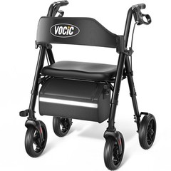 Walkers for Seniors, Rollator Walker with SeatSupports 330lb, 8″ Big Wheels-used