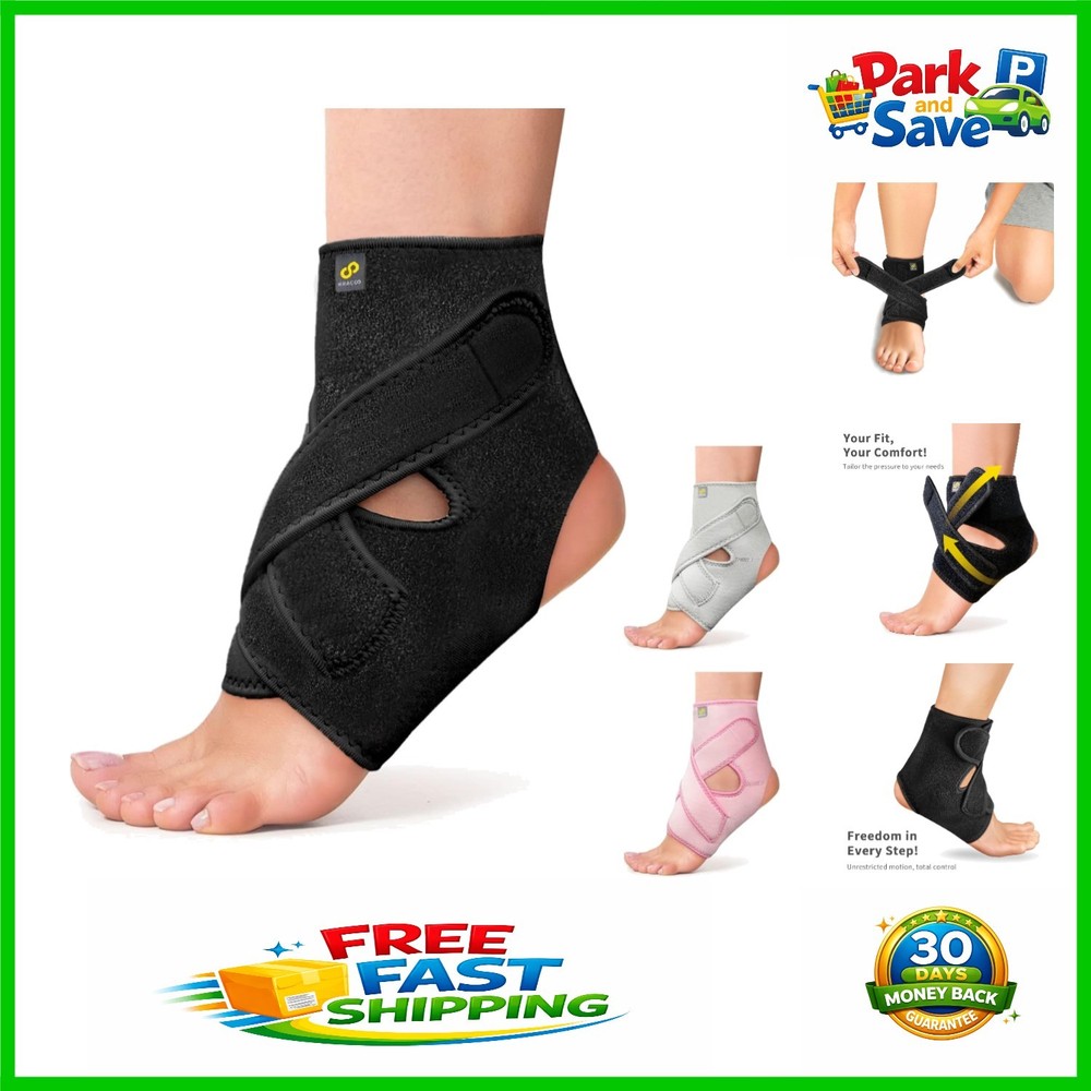 Lightweight Adjustable Ankle Support for Men & Women – Ideal for Sports Injuries
