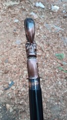 Handmade Decorative Walking Cane with Raven Handle – Unique Gift for Collectors