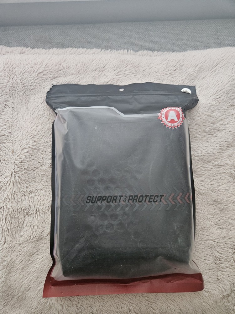 Support & Protect Support Brace Sleeve, Size A (XL), Black/Red/Gray