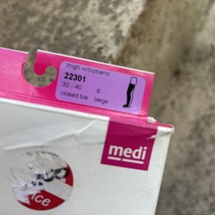 Mediven 22301 Medi ASSURE Thighs W/ TopBand 30-40 mmHg Close Toe Beige Small (b5