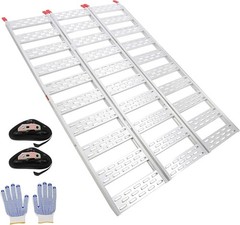 Aluminum Tri-Fold Motorcycle/ATV Loading Ramp 1500LB Rust-Resistant 76x50in