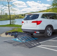 Titan Ramps 332100 Scooter Wheelchair Carrier w/ Ramp 400 lb Hitch Mount
