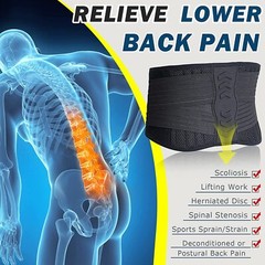 Men/Women Back Support Lower Back Brace Pain Relief Lumbar Support Belt Sciatica