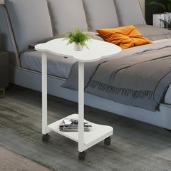 Over the Bed Side Table Wheels Hospital Overbed Rolling Tray Bedside USA