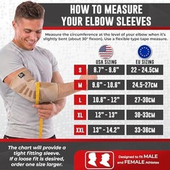 Nordic Lifting Elbow Compression Sleeves (1 Pair) – Small, Inferno Red
