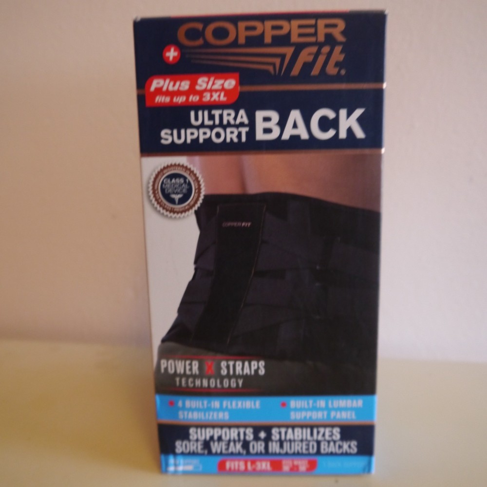 Copper Fit Plus Size Ultra Back Support fits up to 3XL