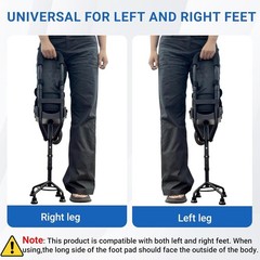 Byiecld Hands Free Knee Crutch Adjustable Mobility Support Brace for Foot Injury