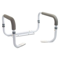 McKesson White Steel Toilet Safety Rail up to 300 lbs 2 Ct