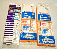 NIB Ladies Air Foam INSOLES 3 Packages 2 Size7-8, 1 Size 9-10 (2pair) Trim to Fi