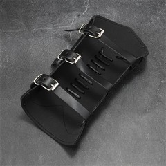 Modern Style Protective Wristband Adjustable Arm Guard Alloy Accent Leather For