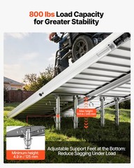 VEVOR Portable Wheelchair Ramp 6FT Non-Slip Aluminum Folding Handicap Ramp Home