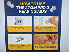 Audien ATOM PRO 2 Wireless Rechargeable OTC Hearing Aid, Comfort 4 Mode $289