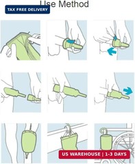 30 Pack Urinal Bag Male External Catheter Self Adhering Male External Condom Cat