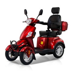 Heavy-Duty 4-Wheel 800W Seniors Mobility Scooter 500lb Capacity 31 Miles Range