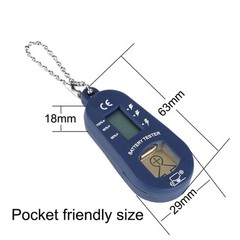 Digital Battery Tester for Hearing Aids with LCD Display and Storage Compartment