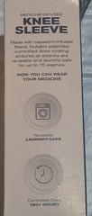 NUFABRX Pain Relieving Knee Compression Medicine Infused One Size Fits Most