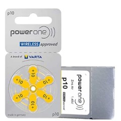 Power One Varta Size 10 PR70 Hearing Aid Batteries 1.45V Zinc Air
