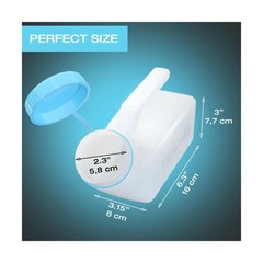 Male Urinals Bedpan Pee Bottles Urine Containers Glow in The Dark Lid 32 Oz 1Pck